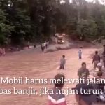 Waspadai Banjir saat Melintasi Sungai di Jalur Alternatif