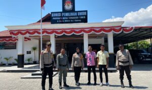 Propam Polda NTT Cek Pengamanan di Kantor Bawaslu dan KPU NTT