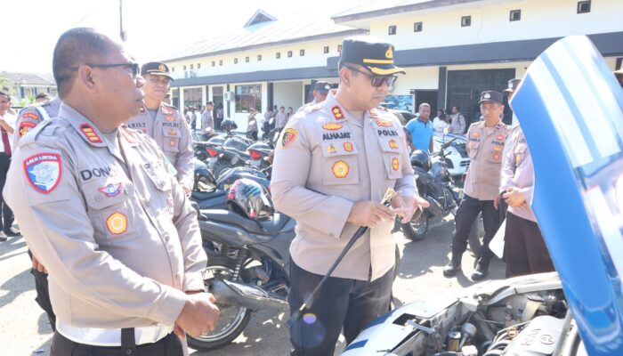 Optimalkan Kinerja Personel, Kapolres SBT Cek Kondisi Rantis