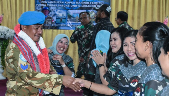 Purna Tugas dari Lebanon, Kopka Ferry Disambut Hangat Keluarga Delta 02 Tri Matra Flobamorata