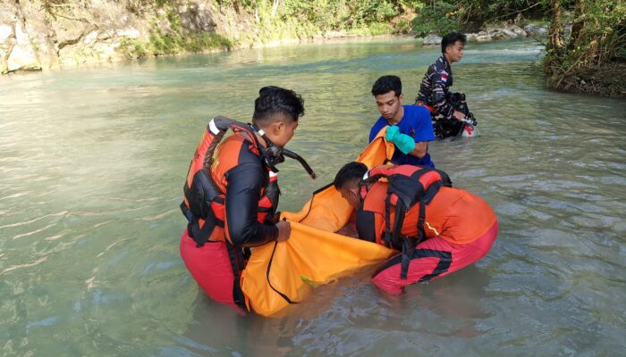 Team SAR Gabungan Temukan Jasad Bocah Tenggelam di Sungai Lukukamaru