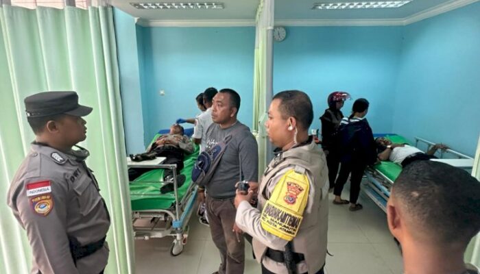 Terkena Lemparan Massa. Dua Petugas Terluka,Saat Amankan Eksekusi Lahan