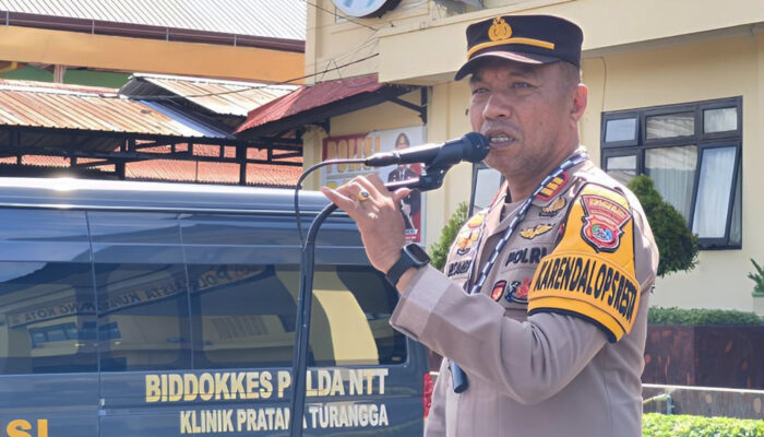 Terjunkan Ratusan Personil, Polresta Kupang Kota Jamin Kemanan Perayaan Natal dan Tahun Baru