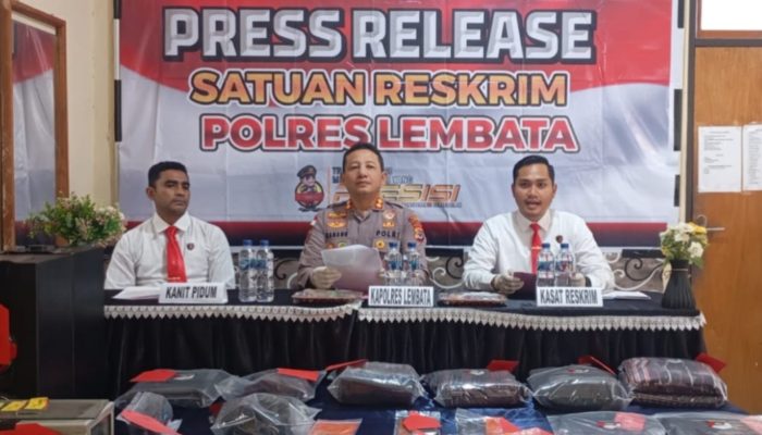 Polres Lembata Bongkar 10 Kasus Pencurian dengan Terduga Pelaku Anak, Puluhan BB Diamankan