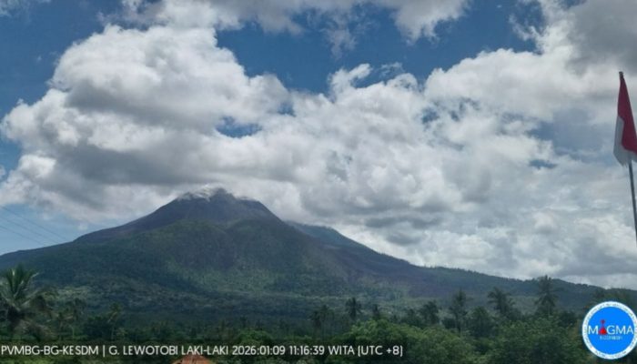 Mulai Tenang Sejak Akhir Tahun 2025, Status Ile Lewotobi Turun Jadi Siaga