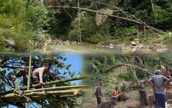 Jembatan Harapan, Bukti Cinta Kapolsek Kuwus bagi Siswa di Wae Songka