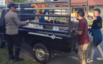Tekan Peredaran Miras di Kab. Buru, Polsek Namlea Sita 160 Liter Sopi