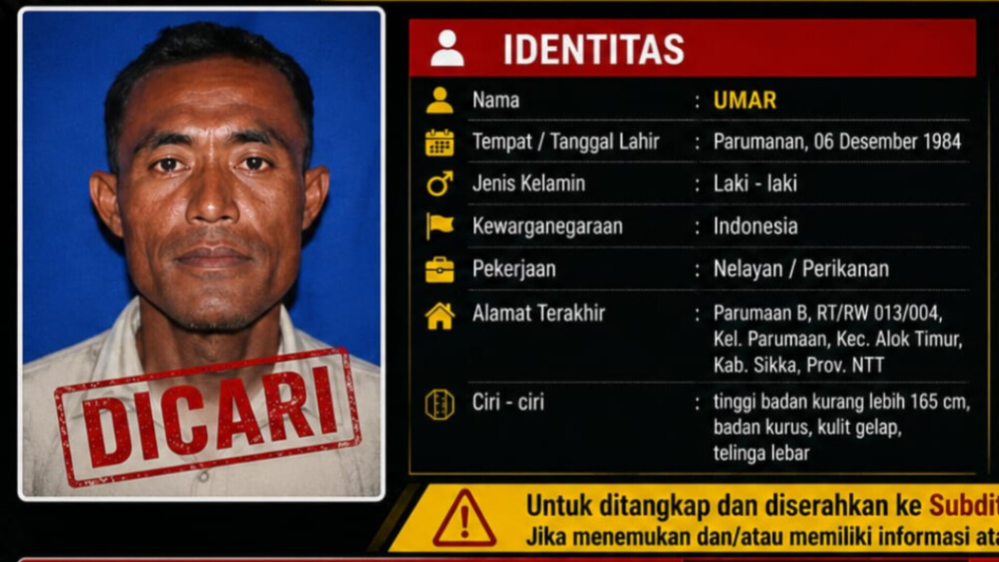 Ditpolairud NTT Terbitkan List DPO, Pelaku Ilegal Fishing