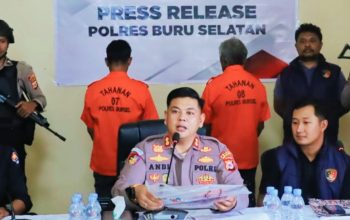 Mabuk Miras, Tersangka  BT Perkosa Putrinya, Ditahan Aparat  Polres Buru Selatan